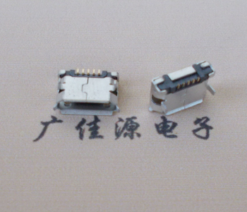 浙江Micro USB卷口 B型(无柱）插板脚间距6.4普通端子