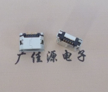 浙江MICRO USB接口 90度卧式母座 插板有柱直边