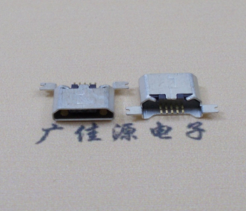 浙江MK USB B Type 沉板0.9母座后两脚SMT口不卷边