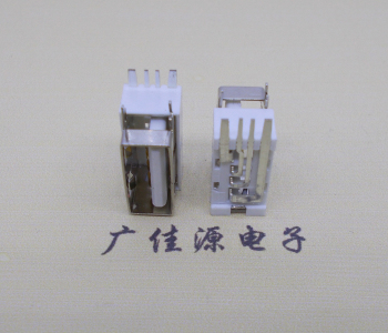 浙江USB侧立式短体10.0尺寸 侧插加宽脚5A大电流插座
