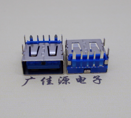 浙江 USB5安大电流母座 OPPO蓝色胶芯,快速充电接口