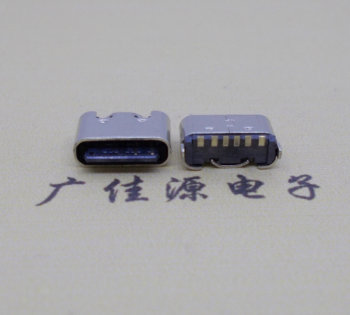 浙江Type-C6p母座接口短体立贴5.0mm