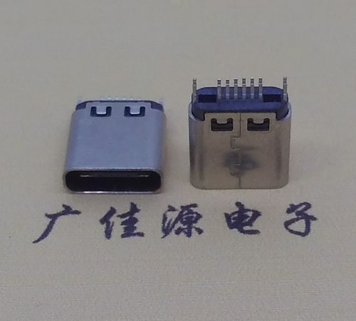 浙江type-c16p母座,夹板式type-c16p接口连接器
