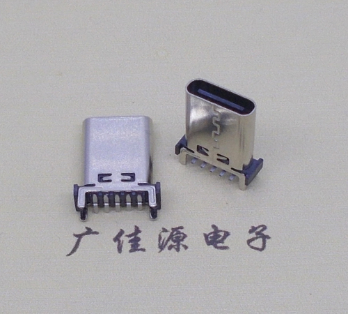 浙江type c10p母座直立式贴板H=13.10、13.70、15.0mm支持快充、数据传输